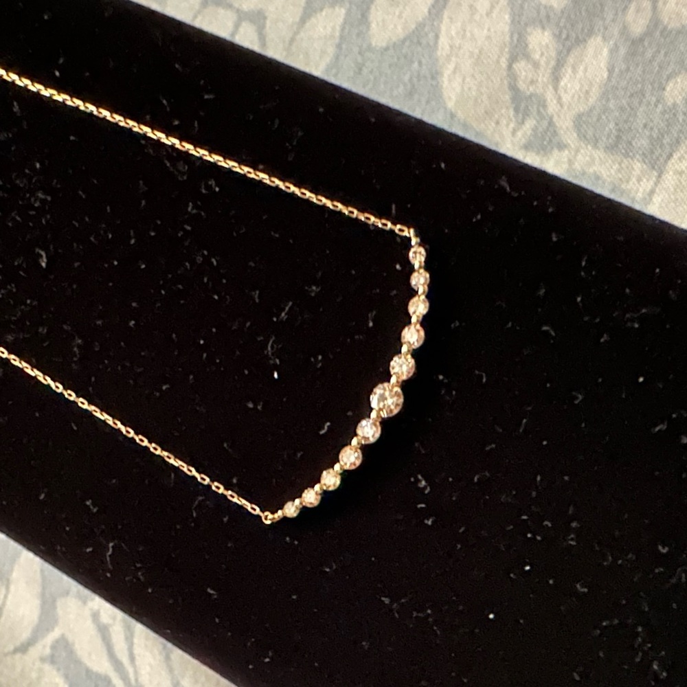 Smile necklace Diamond 18k
